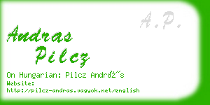 andras pilcz business card